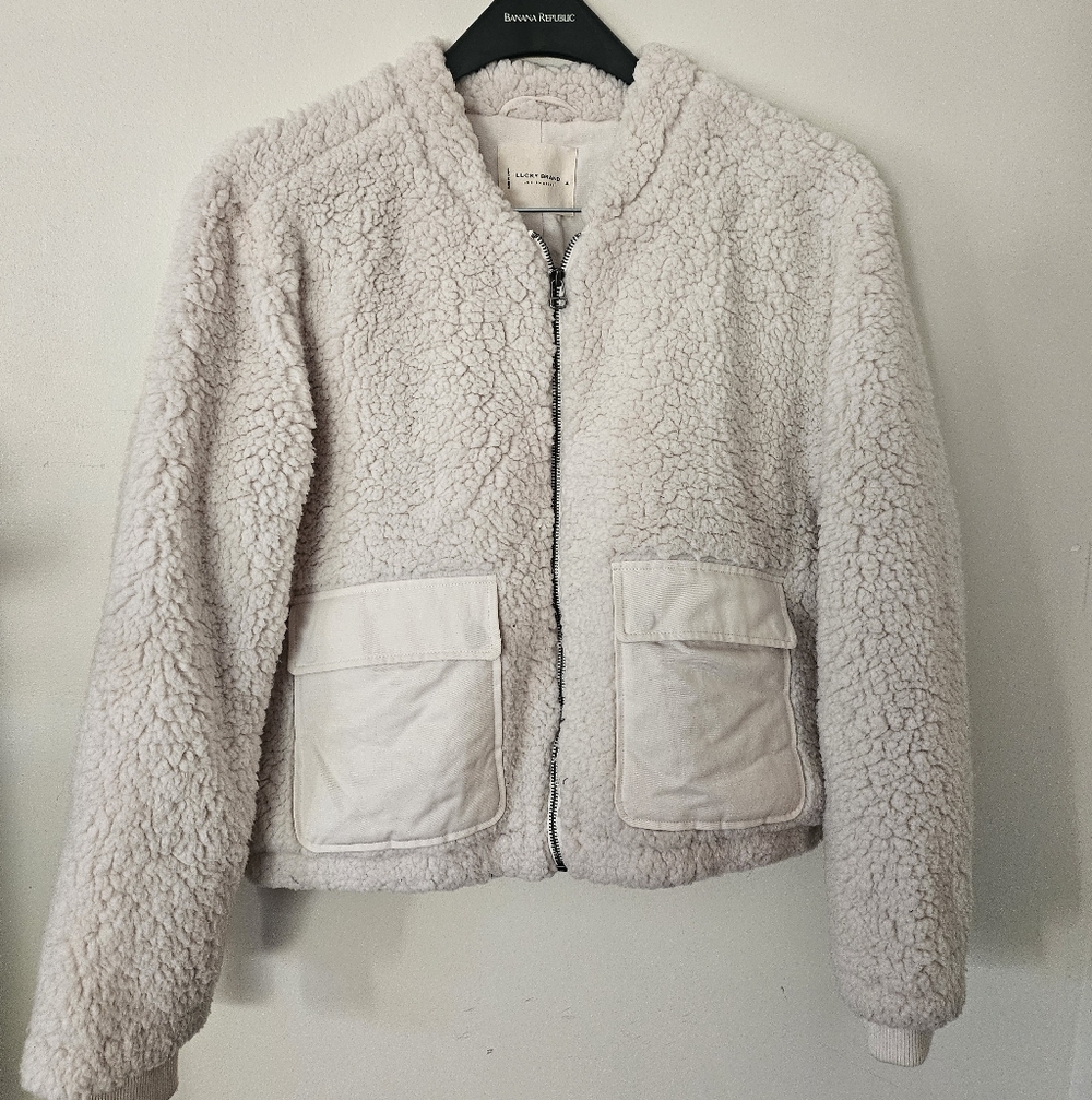 Lucky Brand Cozy SHERPA Jacket Super Soft! Womens XL